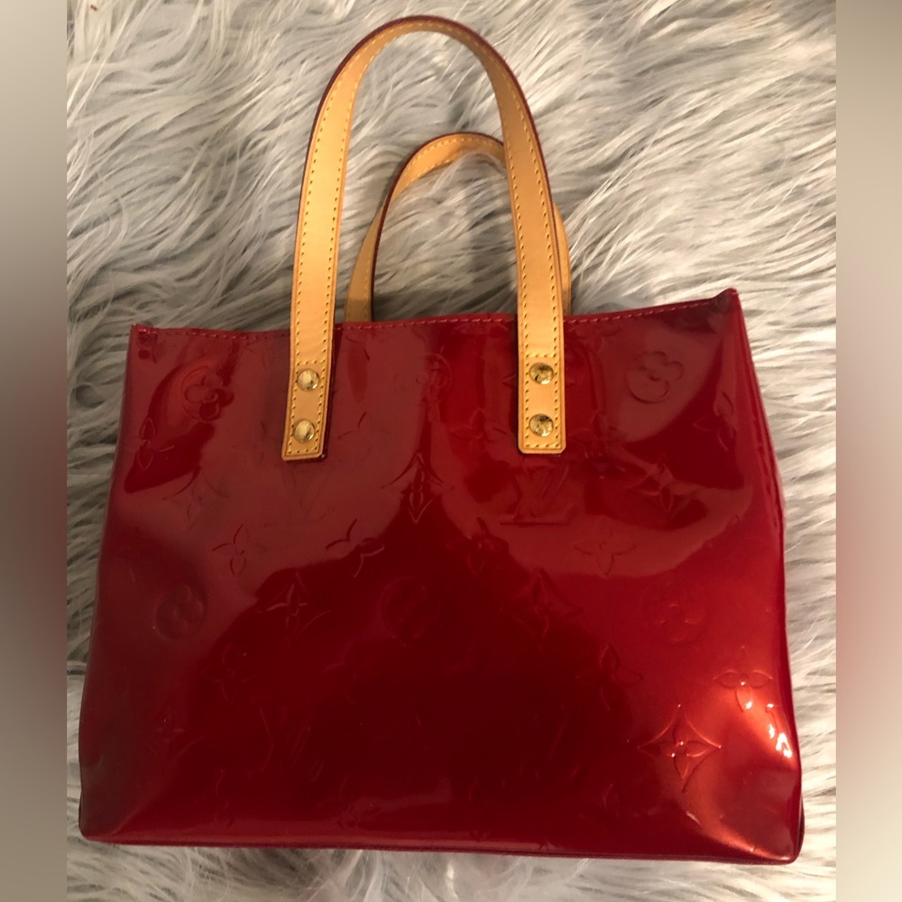 Authentic Louis Vuitton PM Monogram Vernis Leather Mini Tote